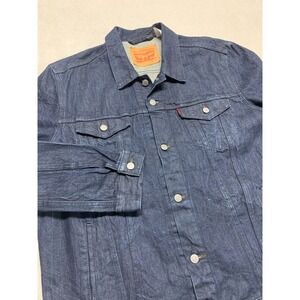 Levi's 72335 Dark‎ Blue Denim Trucker Jacket Men's Size XL Classic Relaxed